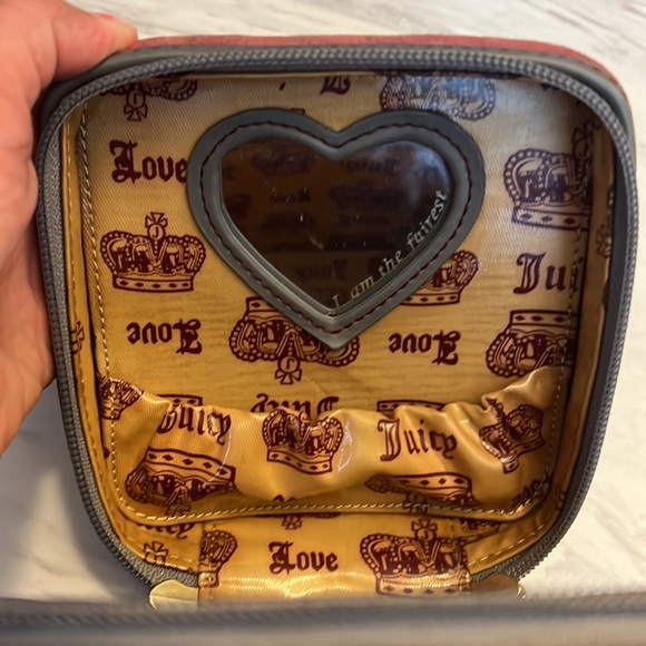 Y2K Juicy Couture Velour Train Case & Makeup Bag Velour - Picture 12 of 16